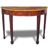 Demilune Console in Mahogany